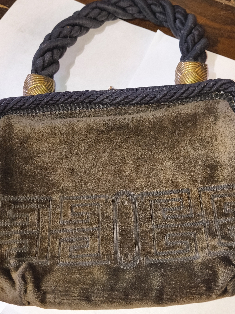 Cesear Piccini Velvet Purse ITALY